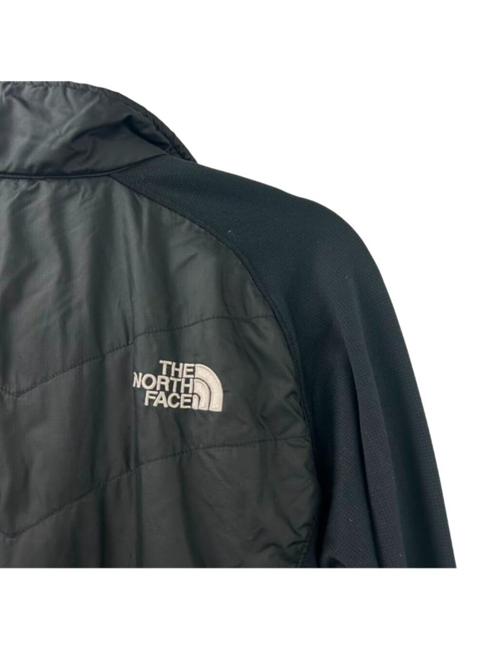 The North Face Jacket Womne's Size Medium Black Down Hybrid Full Zip Primaloft - Picture 10 of 13
